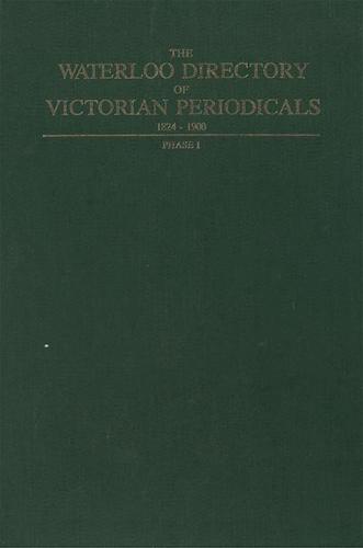 The Waterloo Directory of Victorian Periodicals
