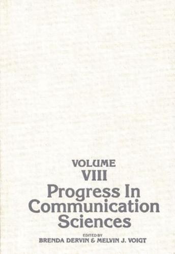 Progress in Communication Sciences, Volume 8