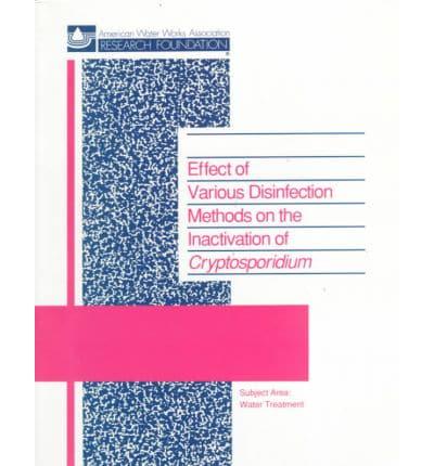 Effect of Various Disinfection Methods on the Inactivation of Cryptosporidium