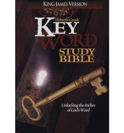 The Hebrew-Greek Key Study Bible/King James Version/Bonded Black Leather. Bonded: Black