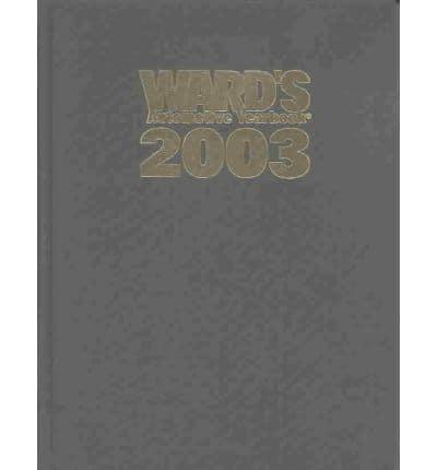 Ward's Automotive Yearbook 2003