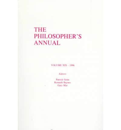 The Philosopher's Annual