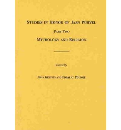 Studies in Honor of Jaan Puhvel