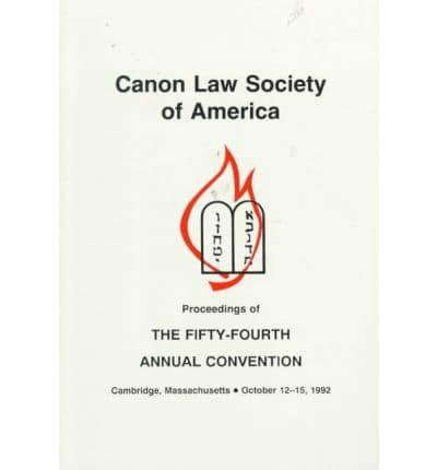 Proceedings of the Fifty-Fourth Annual Convention