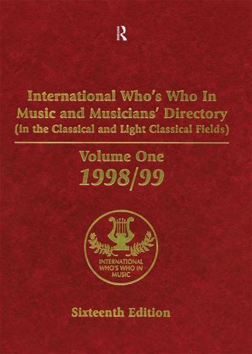 International Who's Who in Music and Musicians' Directory