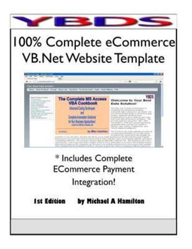 100% Complete Ecommerce VB.Net Website Template