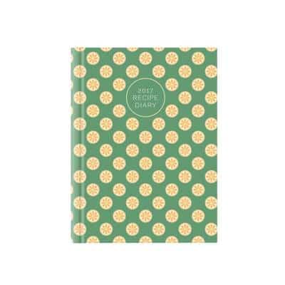 2017 Recipe Diary 'Orange Design': A5 Week-to-View Kitchen & Home Diary Wit