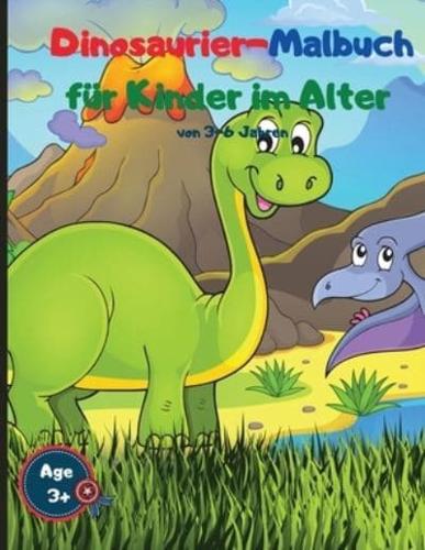 Dinosaurier-Malbuch für Kinder im Alter von 3-6 Jahren: Niedliche und kostenlose Dinosaurier-Malvorlagen für Jungen und Mädchen