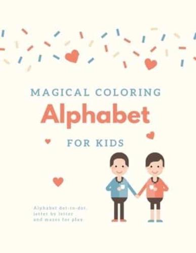 Magical Coloring Tracing Alphabet for Kids