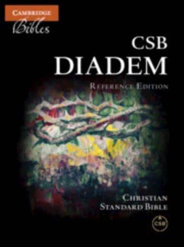 CSB Diadem Reference Edition, Black Calfskin Leather, Red-Letter Text, CS545:XRE