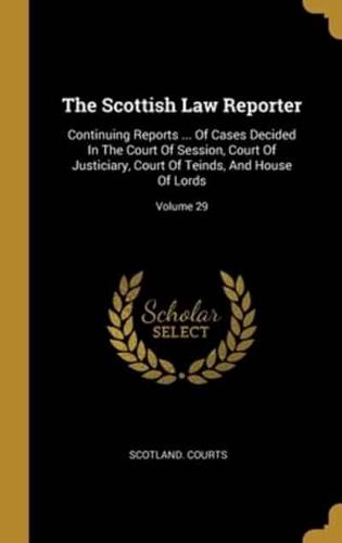 The Scottish Law Reporter