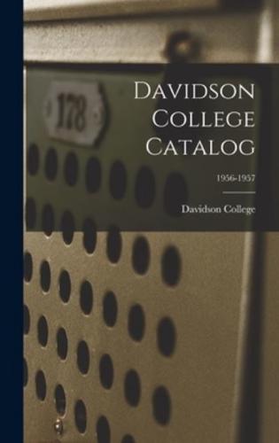Davidson College Catalog; 1956-1957