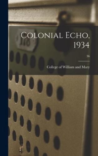 Colonial Echo, 1934; 36