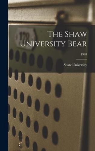 The Shaw University Bear; 1963