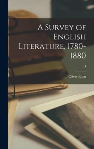 A Survey of English Literature, 1780-1880; 4