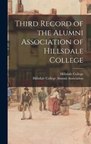 Third Record of the Alumni Association of Hillsdale College
