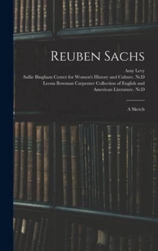 Reuben Sachs : a Sketch