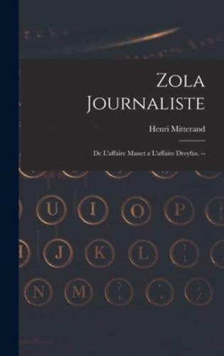 Zola Journaliste