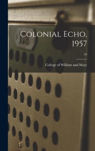 Colonial Echo, 1957; 59