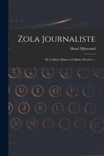 Zola Journaliste