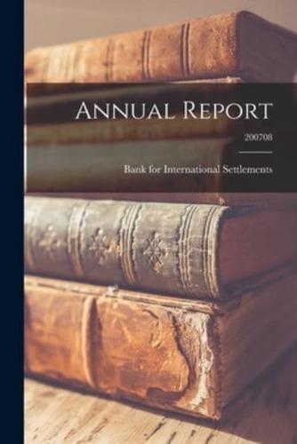 Annual Report; 200708