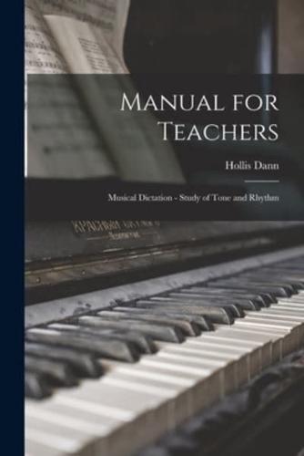 Manual for Teachers