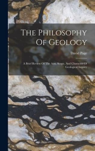 The Philosophy Of Geology