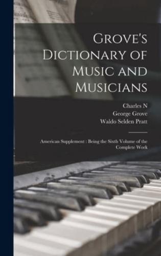 Grove's Dictionary of Music and Musicians