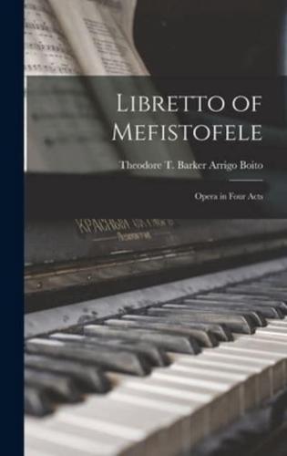 Libretto of Mefistofele