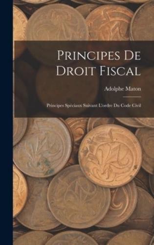 Principes De Droit Fiscal