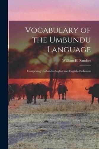 Vocabulary of the Umbundu Language