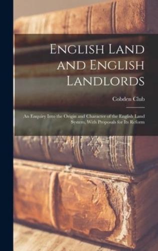 English Land and English Landlords