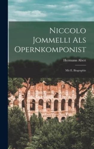 Niccolo Jommelli Als Opernkomponist