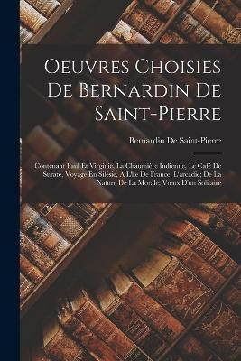 Oeuvres Choisies De Bernardin De Saint-Pierre