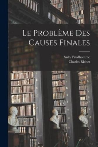 Le Problème Des Causes Finales