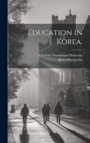 Education in Korea.