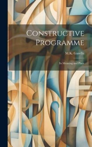 Constructive Programme