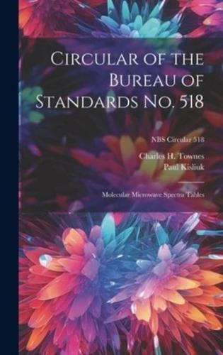 Circular of the Bureau of Standards No. 518