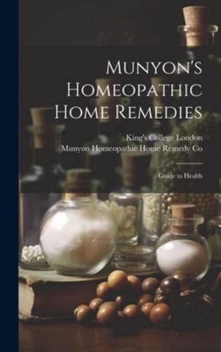 Munyon's Homeopathic Home Remedies [Electronic Resource]