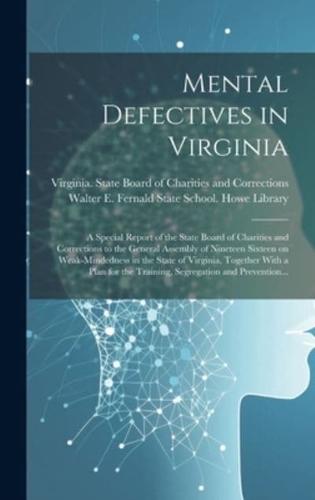 Mental Defectives in Virginia