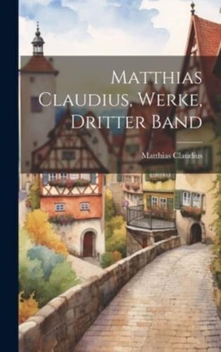 Matthias Claudius, Werke, Dritter Band