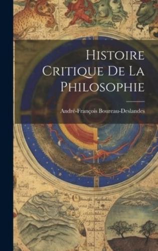 Histoire Critique De La Philosophie