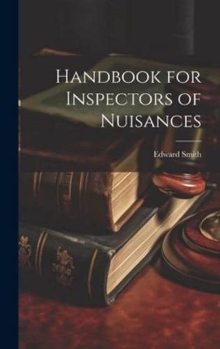 Handbook for Inspectors of Nuisances