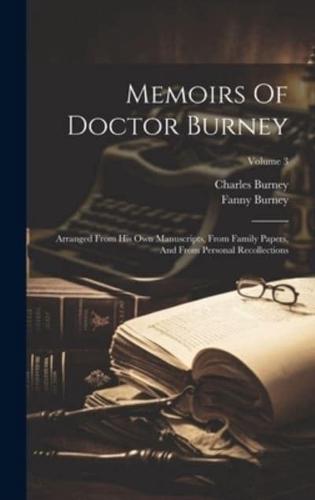 Memoirs Of Doctor Burney