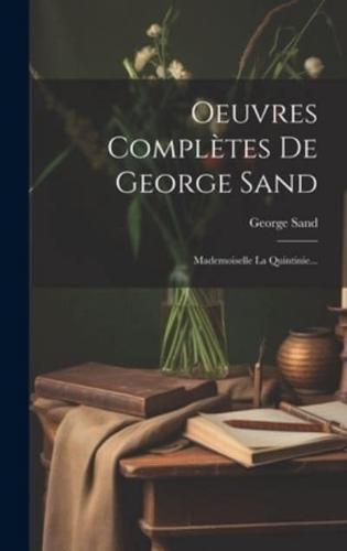 Oeuvres Complètes De George Sand