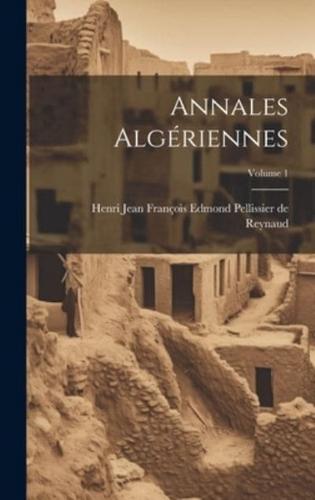 Annales Algériennes; Volume 1