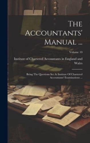 The Accountants' Manual ...