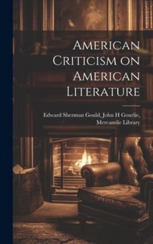 American Criticism on American Literature