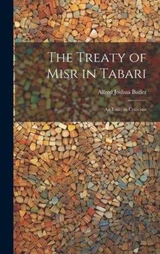 The Treaty of Misr in Tabari