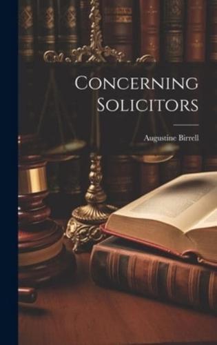 Concerning Solicitors